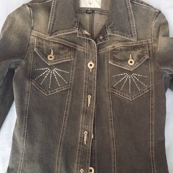 Denim Jacket made in Italy Size S - Picture 3 of 7
